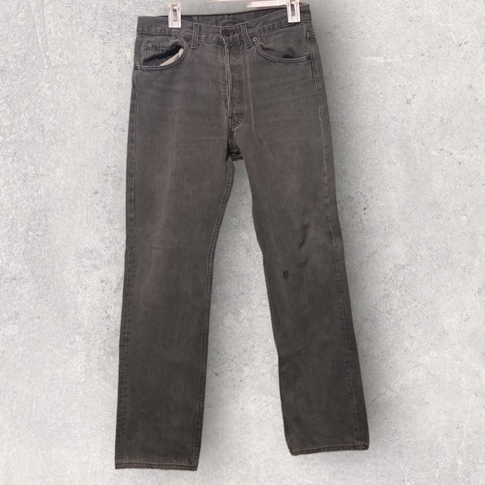 Vintage 90's Levi's 501 0660 Made in the USA Gray Jeans 32X32